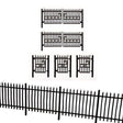 LX008 / LX011 Laser Cut 6ft Wrought Iron Railings & Gates Pack OO/4mm/1:76