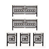 LX008 / LX011 Laser Cut 6ft Wrought Iron Railings & Gates Pack OO/4mm/1:76