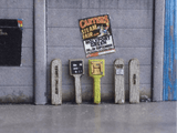 LX009-OO Laser Cut Concrete Marker Posts (Fire Hydrant, Gas, Water Etc) Pack of 60 OO/4mm/1:76