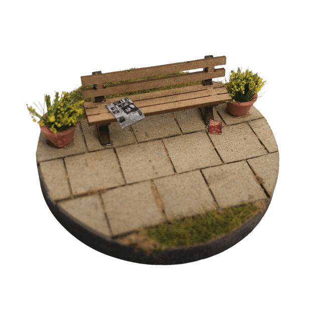 LX012-OO Laser Cut Wood & Concrete Benches (Pack of 8) OO/4mm/1:76