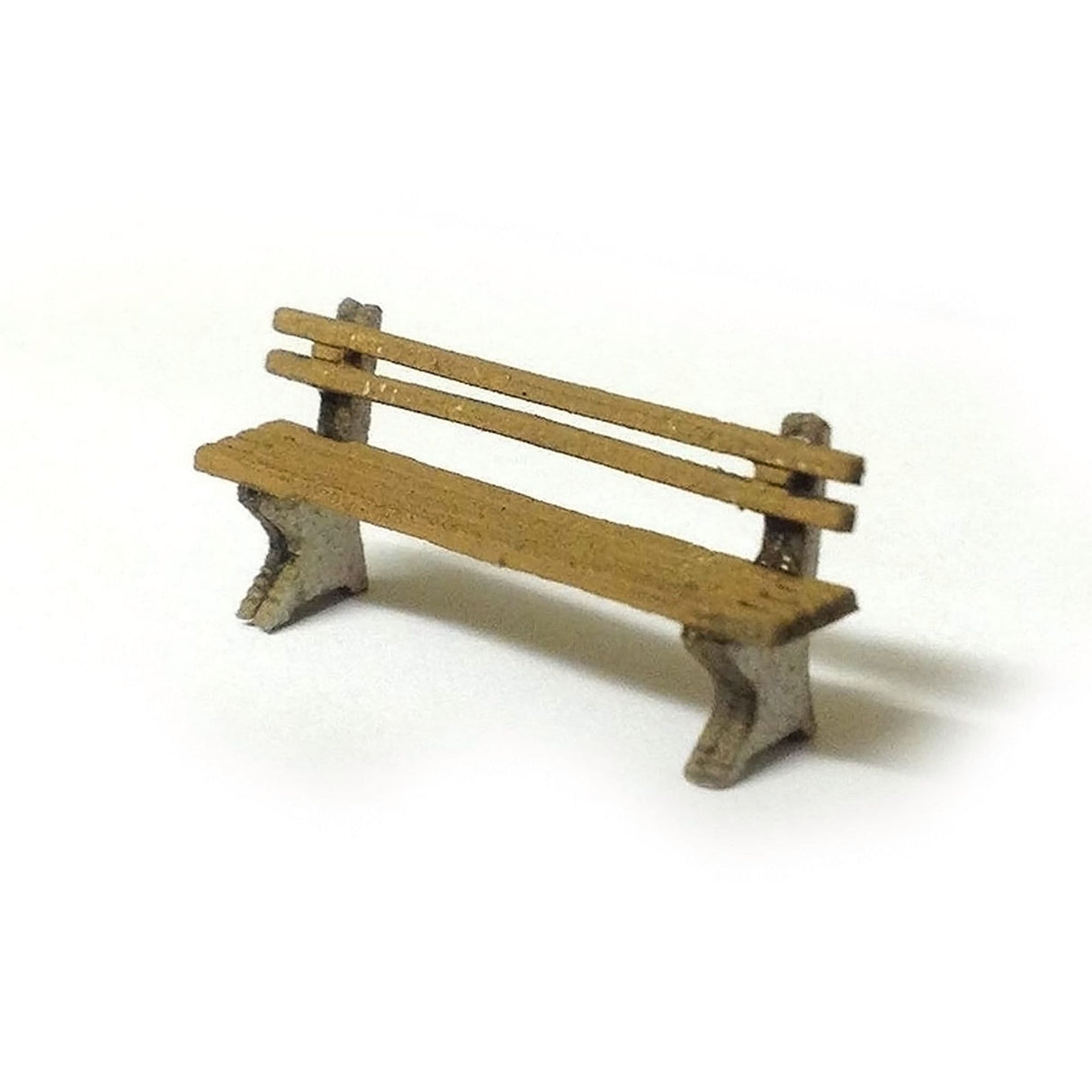 LX012-OO Laser Cut Wood & Concrete Benches (Pack of 8) OO/4mm/1:76