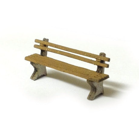 LX012-OO Laser Cut Wood & Concrete Benches (Pack of 8) OO/4mm/1:76