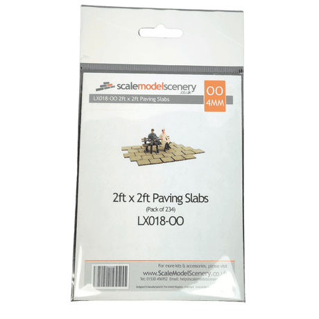 LX018-OO Laser Cut Paving Slabs (2ft x 2ft) OO/4mm/1:76