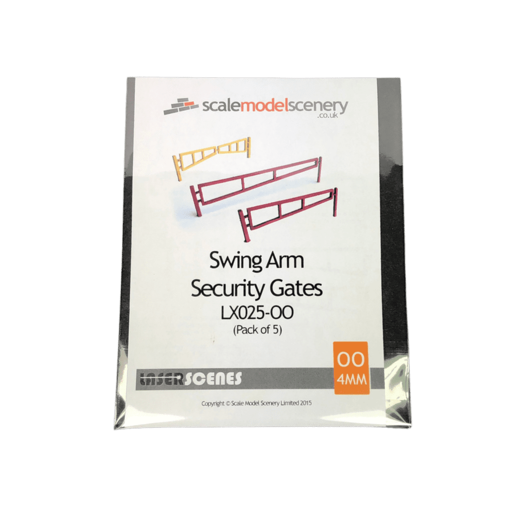 LX025-OO Laser Cut Swing Arm Security Gates - OO/4mm/1:76