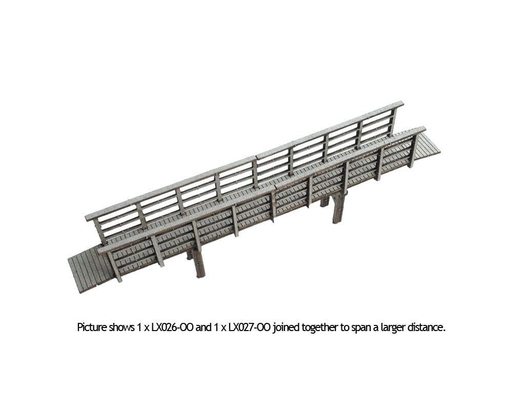 LX027-OO Laser Cut Small Footbridge Extension OO/4mm/1:76
