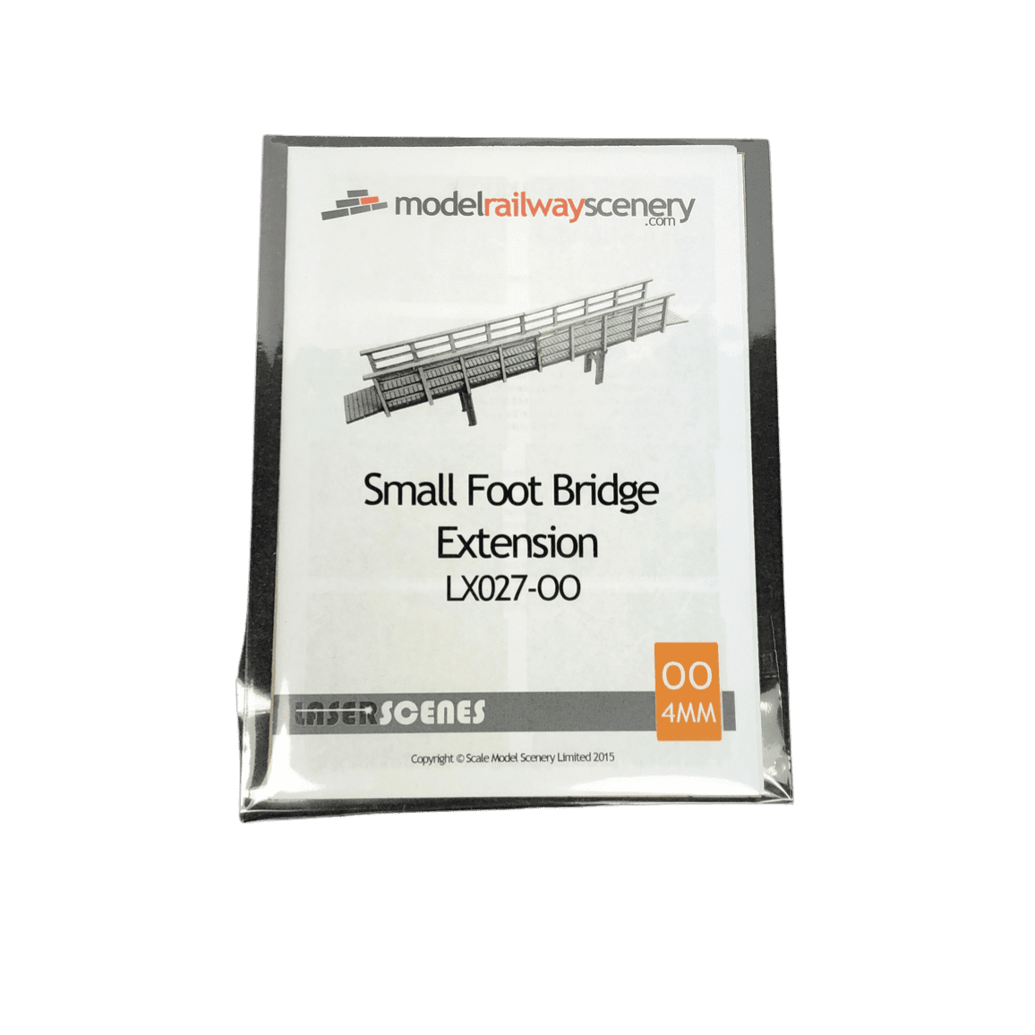 LX027-OO Laser Cut Small Footbridge Extension OO/4mm/1:76