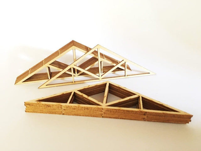 LX029-OO Tri-Bearing Roof Truss (105mm pack of 12) OO/4mm/1:76