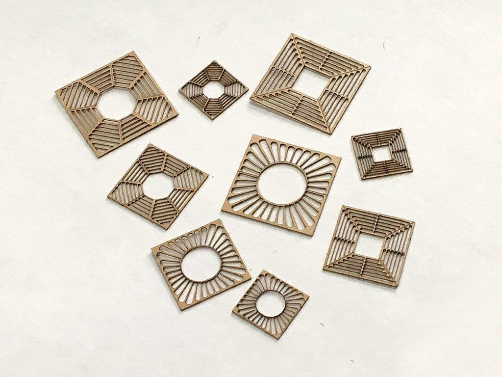 LX031-OO Laser Cut Decorative Tree Grids/Grilles OO/N/O