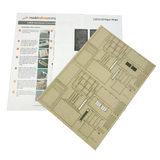 LX032-OO Laser Cut LNER Sectional Concrete Hut (Pack of 2) OO/4mm/1:76