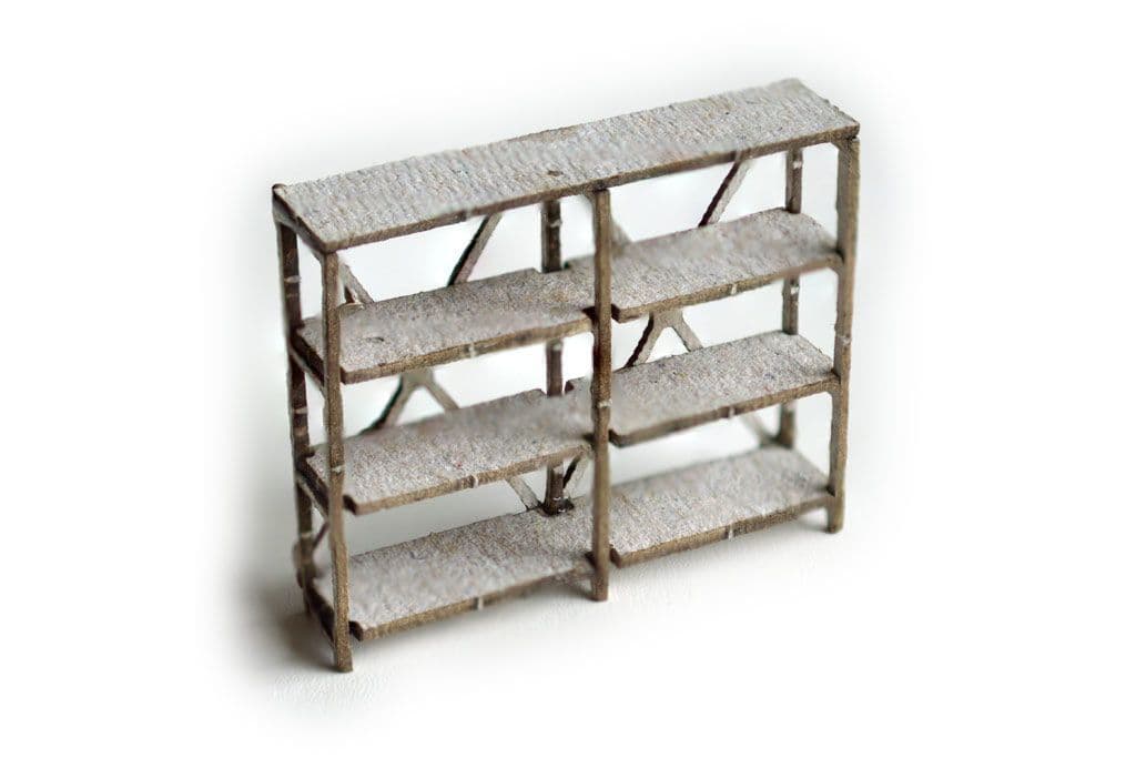 LX034-N Laser Cut Workshop Shelving N/2mm/1:148
