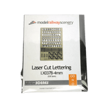 LX037-4mm Laser Cut Lettering 4mm