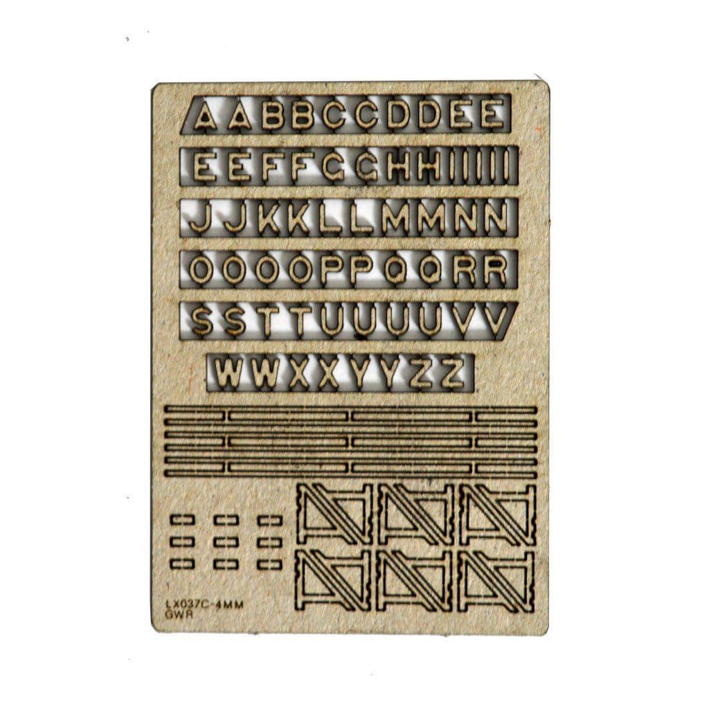 LX037-8mm Laser Cut Lettering 8mm