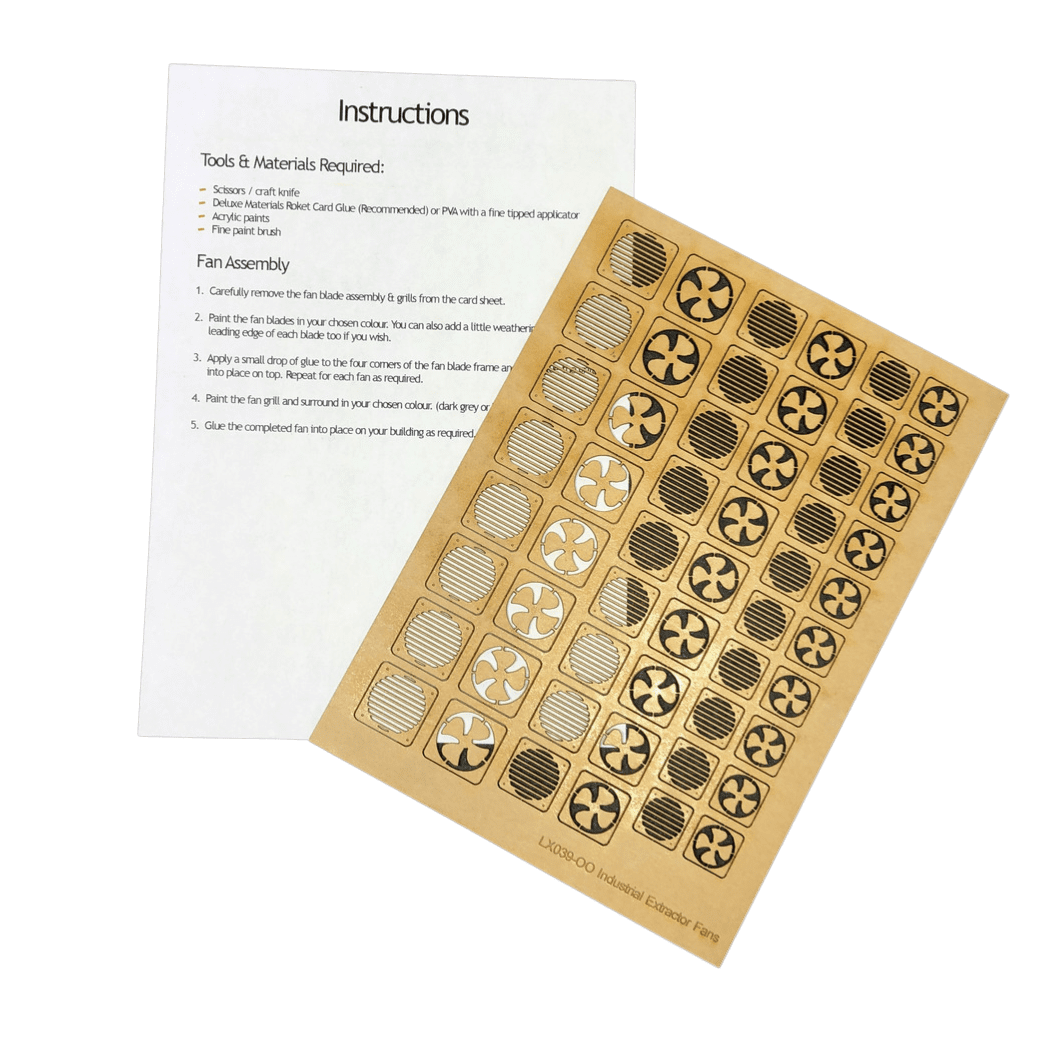 LX039-OO Laser Cut Industrial Extractor Fans (Pack of 27) OO/4mm/1:76