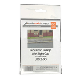 LX043-OO Laser Cut Pedestrian Railings With Sight Gap OO/4mm/1:76