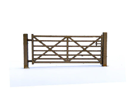 LX046-OO Laser Cut Vintage Metal Field Gates (Pack of 8) OO/4mm/1:76