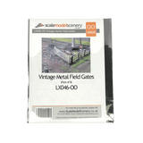 LX046-OO Laser Cut Vintage Metal Field Gates (Pack of 8) OO/4mm/1:76