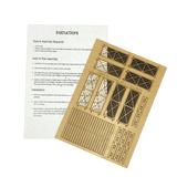 LX046-OO Laser Cut Vintage Metal Field Gates (Pack of 8) OO/4mm/1:76