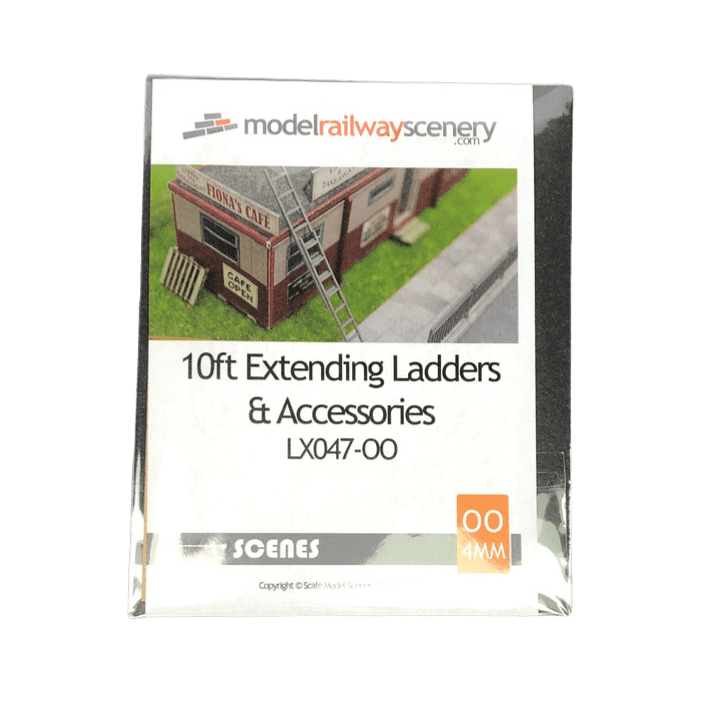 LX047-OO Laser Cut 10ft Extending Ladders OO/4mm/1:76