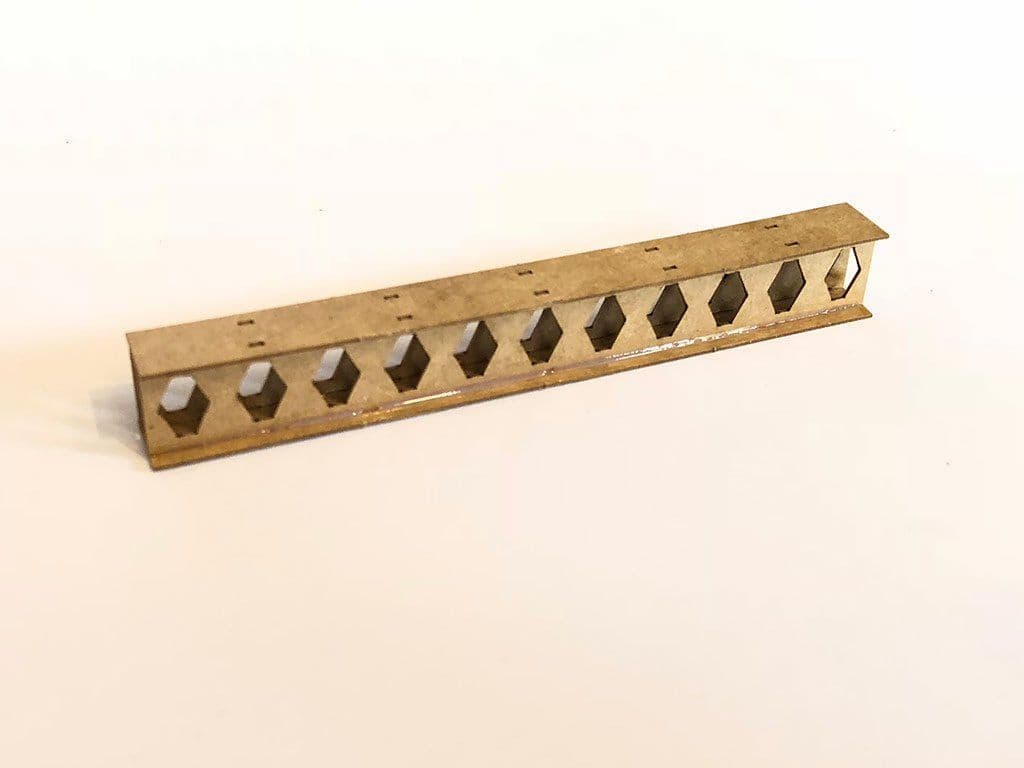 LX050-OO Laser Cut Castellated Beam OHLE Catenary Headspan Extensions (Pack F) OO/4mm/1:76