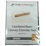 LX050-OO Laser Cut Castellated Beam OHLE Catenary Headspan Extensions (Pack F) OO/4mm/1:76