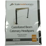 LX050-OO Laser Cut Castellated Beam OHLE Catenary Headspan (Pack D) OO/4mm/1:76