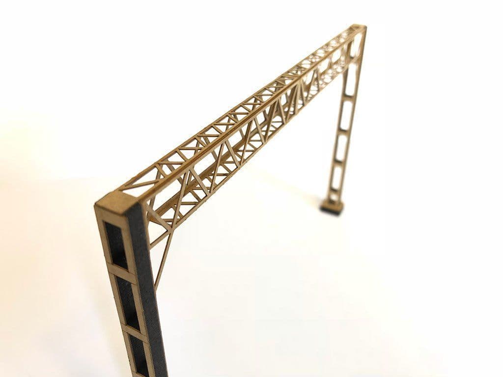 LX050-OO Laser Cut Lattice Girder OHLE Catenary Headspan (Pack C) OO/4mm/1:76