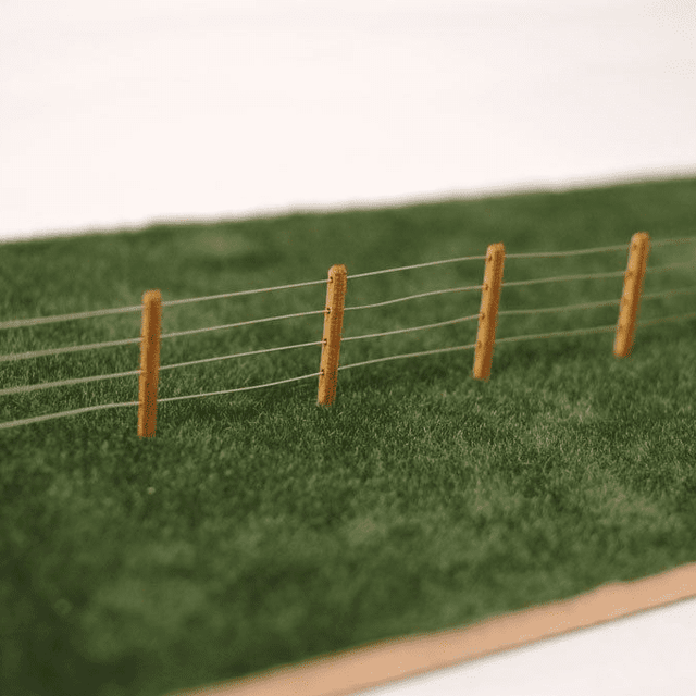 LX056-OO Laser Cut 4ft Post & Wire Fencing OO/4mm/1:76