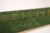 LX058-OO Laser Cut 4ft Wooden Fence Posts OO/4mm/1:76