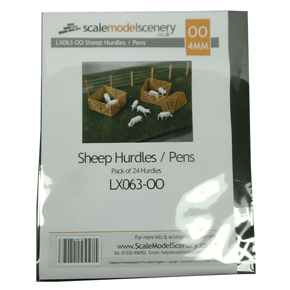 LX063-OO Laser Cut Sheep Hurdles/Pens OO/4mm/1:76