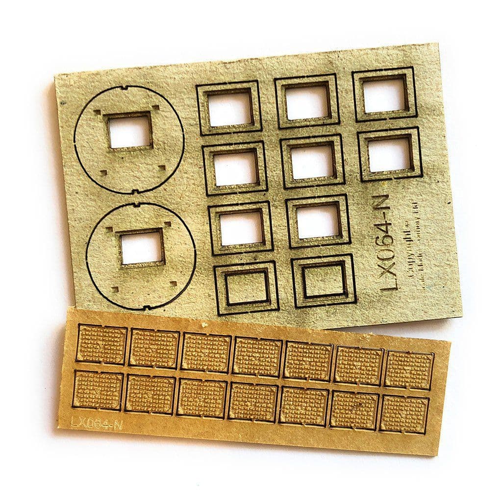 LX064-N Laser Cut Trackside Drainage (Manholes etc) N/2mm/1:148