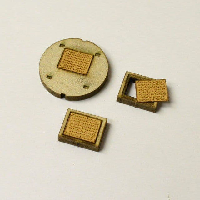 LX064-OO Laser Cut Trackside Drainage (Manholes etc) OO/4mm/1:76