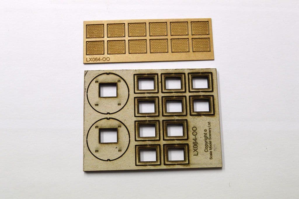 LX064-OO Laser Cut Trackside Drainage (Manholes etc) OO/4mm/1:76