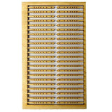 LX065-OO Laser Cut 5ft GWR Fence Posts OO/4mm/1:76