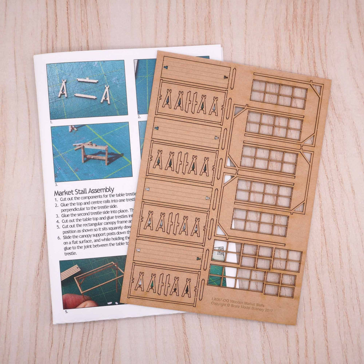 LX067-OO Market Stalls (Pack of 4) OO/4mm/1:76