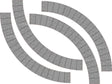 LX069-OO Diamond Plate Turntable Surround OO/4mm/1:76