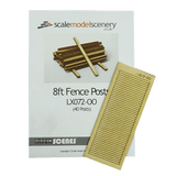 LX072-OO Laser Cut 32mm Fence Posts (Pack of 40) OO/4mm/1:76