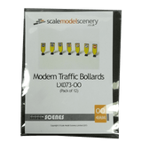 LX073-OO Laser Cut Modern Traffic Bollard (Pack of 12) OO/4mm/1:76