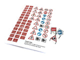 LX074-O Laser Cut Temporary Road Signs (Pack of 16) O / 7mm / 1:43