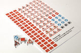 LX074-OO Laser Cut Temporary Road Signs (Pack of 16) OO/4mm/1:76
