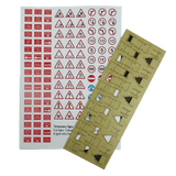 LX074-OO Laser Cut Temporary Road Signs (Pack of 16) OO/4mm/1:76