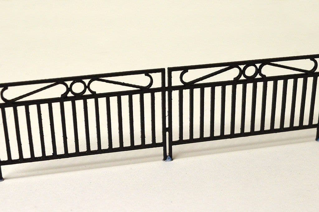 LX075-O Laser Cut Decorative Wrought Iron Railings O/7mm/1:43