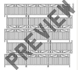 LX075-O Laser Cut Decorative Wrought Iron Railings O/7mm/1:43