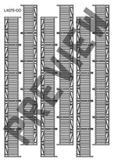 LX075-OO Laser Cut Decorative Wrought Iron Railings OO/4mm/1:76