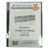 LX075-OO Laser Cut Decorative Wrought Iron Railings OO/4mm/1:76