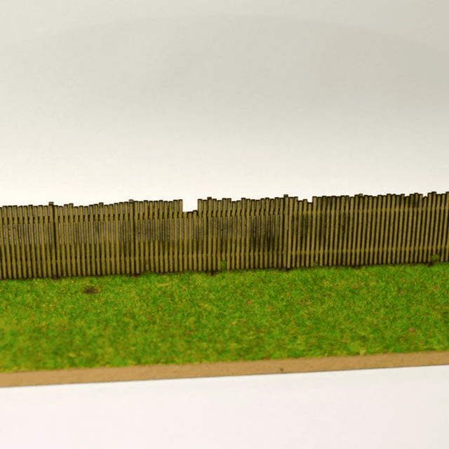 LX077-120 Laser Cut Old Wooden Fencing For TT:120