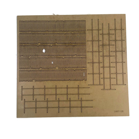 LX077-120 Laser Cut Old Wooden Fencing For TT:120