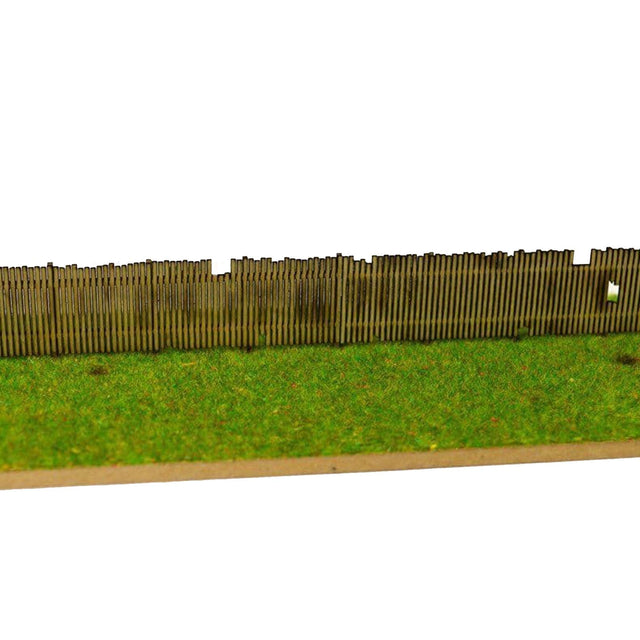LX077-N Laser Cut Old Wooden Fencing N/2mm/1:148