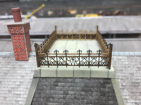 LX078-O Laser Cut Decorative GWR Roof-Top Railings O/7mm/1:43
