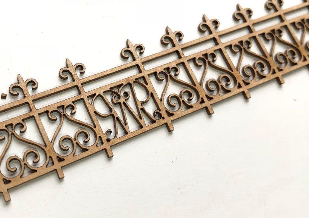 LX078-O Laser Cut Decorative GWR Roof-Top Railings O/7mm/1:43