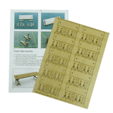 LX079-OO Wooden Trestle Tables (Pack of 10) OO/4mm/1:76